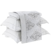Jogo de Cama Queen Kacyumara Satinee Sartore 4 Peças 300 Fios Jogo de Cama Queen Kacyumara Satinee Sartore 4 Peças 300 Fios
