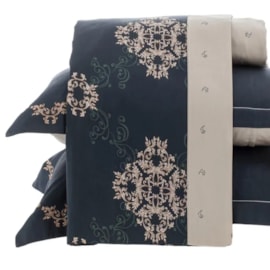 Jogo de Cama Queen Kacyumara Satinee Vienzy 4 Peças 300 Fios Jogo de Cama Queen Kacyumara Satinee Vienzy 4 Peças 300 Fios