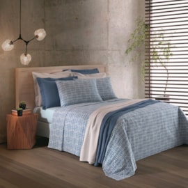 Jogo de Cama Queen Santista Prata Cristal 150 fios - 4 peças Jogo de Cama Queen Santista Prata Cristal 150 fios - 4 peças