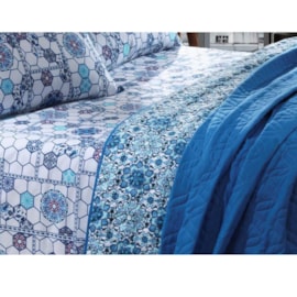 Jogo de Cama Queen Santista Prata Ludmila 150 fios - 4 peças Jogo de Cama Queen Santista Prata Ludmila 150 fios - 4 peças