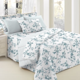 Jogo de Cama Queen Teka Diamante Faiança III 150 Fios 4 Peças Jogo de Cama Queen Teka Diamante Faiança III 150 Fios 4 Peças