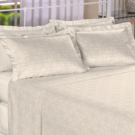 Jogo de Cama Queen Trésor 300 Fios Quadros Amarelo Jogo de Cama Queen Trésor 300 Fios Quadros Amarelo