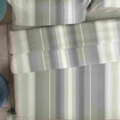 Jogo de Cama Solteiro Corttex Microtec 200 fios Listra Verde 3 Pçs ( 2 Lençois e 1 Fronha)