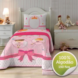 Jogo de Cama Solteiro Infantil Lepper Ballet 3 Peças Jogo de Cama Solteiro Infantil Lepper Ballet 3 Peças