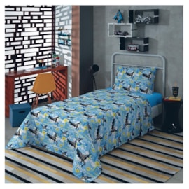 Jogo de Cama Solteiro Infantil Lepper Batman 3 Peças Jogo de Cama Solteiro Infantil Lepper Batman 3 Peças