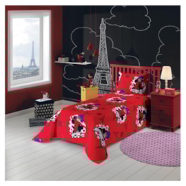 Jogo de Cama Solteiro Infantil Lepper Ladybug 3 Peças Jogo de Cama Solteiro Infantil Lepper Ladybug 3 Peças