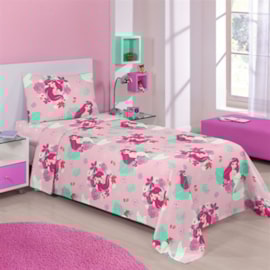 Jogo de Cama Solteiro Infantil Microfibra Ariel Santista 3 peças Jogo de Cama Solteiro Infantil Microfibra Ariel Santista 3 peças