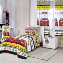Jogo de Cama Solteiro Infantil Santista Cars Champions 3 Peças Misto Jogo de Cama Solteiro Infantil Santista Cars Champions 3 Peças Misto