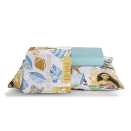 Jogo de Cama Solteiro Infantil Santista Moana 3 Peças Misto Jogo de Cama Solteiro Infantil Santista Moana 3 Peças Misto