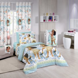 Jogo de Cama Solteiro Infantil Santista Moana 3 Peças Misto Jogo de Cama Solteiro Infantil Santista Moana 3 Peças Misto