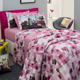 Jogo de Cama Solteiro Kacyumara Authentic Games Rosa Jogo de Cama Solteiro Kacyumara Authentic Games Rosa