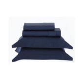 Jogo de Cama Solteiro Kacyumara Satinee Azul Marinho 3Pçs 300Fios Jogo de Cama Solteiro Kacyumara Satinee Azul Marinho 3Pçs 300Fios