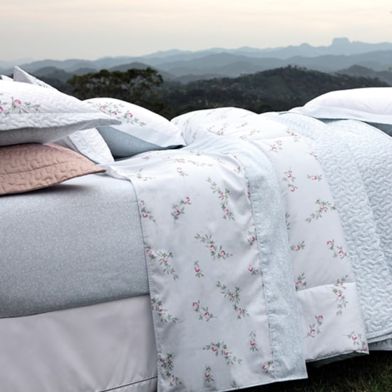 Jogo de Cama Solteiro Kacyumara Satinée Delicate 3 Peças 300 Fios Jogo de Cama Solteiro Kacyumara Satinée Delicate 3 Peças 300 Fios