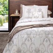 Jogo de Cama Solteiro Kacyumara Satinee Diamond 3Pçs 300Fios Jogo de Cama Solteiro Kacyumara Satinee Diamond 3Pçs 300Fios