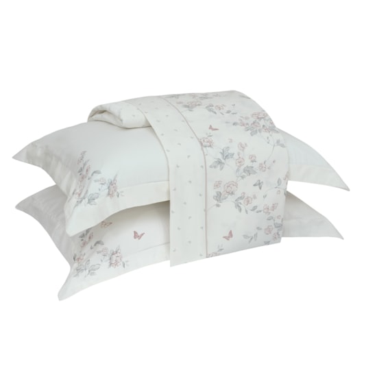 Jogo de Cama Solteiro Kacyumara Satinee Madeline3Pçs 300Fios Jogo de Cama Solteiro Kacyumara Satinee Madeline3Pçs 300Fios