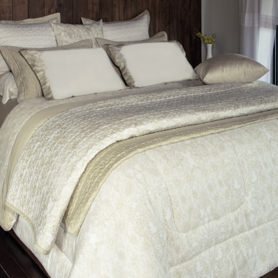 Jogo de Cama Solteiro Kacyumara Satinée Organza 3 Peças 300 Fios Jogo de Cama Solteiro Kacyumara Satinée Organza 3 Peças 300 Fios