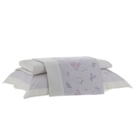 Jogo de Cama Solteiro Kacyumara Satinee Princesas 3Pçs 300Fios Jogo de Cama Solteiro Kacyumara Satinee Princesas 3Pçs 300Fios