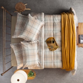 Jogo de Cama Solteiro King Estampado Andreza Tartan 3 peças Jogo de Cama Solteiro King Estampado Andreza Tartan 3 peças