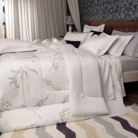 Jogo de Cama Solteiro King Kacyumara Satinée Iris 3 Peças 300 Fios Jogo de Cama Solteiro King Kacyumara Satinée Iris 3 Peças 300 Fios