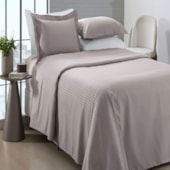 Jogo de Cama Solteiro Lepin Enxovais Stripe Rosè 3 Pçs (2lençois + 1Fronha)