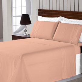 Jogo de Cama Solteiro Lucat Prime Coral Jogo de Cama Solteiro Lucat Prime Coral