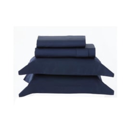 Jogo de Cama Solteiro Plus Kacyumara Satinee Azul Marinho 3Pçs 300Fios Jogo de Cama Solteiro Plus Kacyumara Satinee Azul Marinho 3Pçs 300Fios