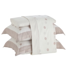 Jogo de Cama Solteiro Plus Kacyumara Satinee Ball Rosè 3Pçs 300Fios Jogo de Cama Solteiro Plus Kacyumara Satinee Ball Rosè 3Pçs 300Fios