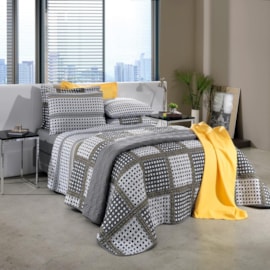 Jogo de Cama Solteiro Santista Prata Enzo 1 150 Fios 3 Peças Jogo de Cama Solteiro Santista Prata Enzo 1 150 Fios 3 Peças
