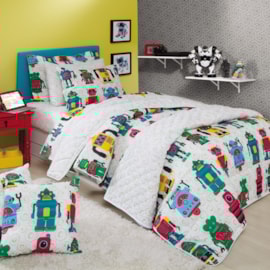 Jogo de Cama Solteiro Sultan Happy Day Robô Duplo 3 Peças Jogo de Cama Solteiro Sultan Happy Day Robô Duplo 3 Peças