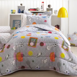 Jogo de Cama Solteiro Sultan Happy Day Sport Duplo 3 Peças Jogo de Cama Solteiro Sultan Happy Day Sport Duplo 3 Peças