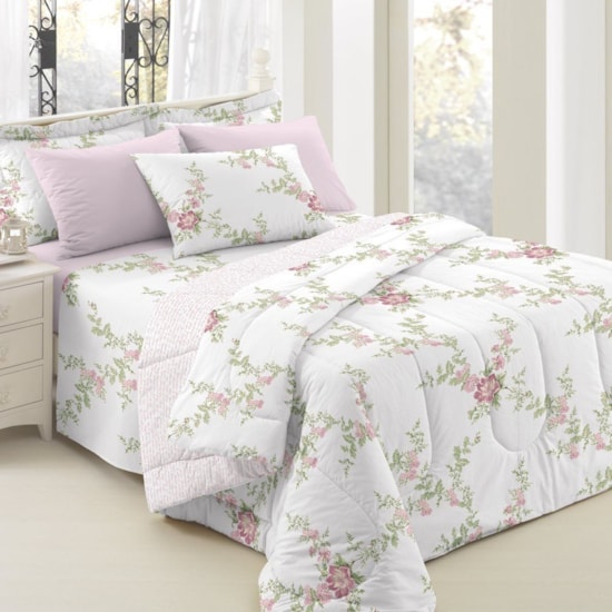 Jogo de Cama Solteiro Teka Diamante Afrodite 150 Fios 3Peças Jogo de Cama Solteiro Teka Diamante Afrodite 150 Fios 3Peças