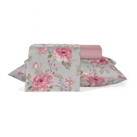 Jogo de Cama Solteiro Teka Diamante Belle Rose 150 Fios 3 Pçs Jogo de Cama Solteiro Teka Diamante Belle Rose 150 Fios 3 Pçs