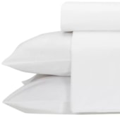 Jogo de Cama Solteiro Teka Diamante Branco 150 Fios 3 Peças (2 Lençois e 1 Fronhas)