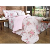 Jogo de Cama Solteiro Teka Diamante Elisa Rosa 150 Fios 4 Peças Jogo de Cama Solteiro Teka Diamante Elisa Rosa 150 Fios 4 Peças