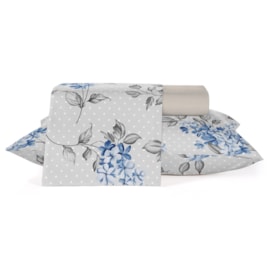 Jogo de Cama Solteiro Teka Diamante Graça 150 Fios 3 Peças (2 Lençois e 1 Fronhas)