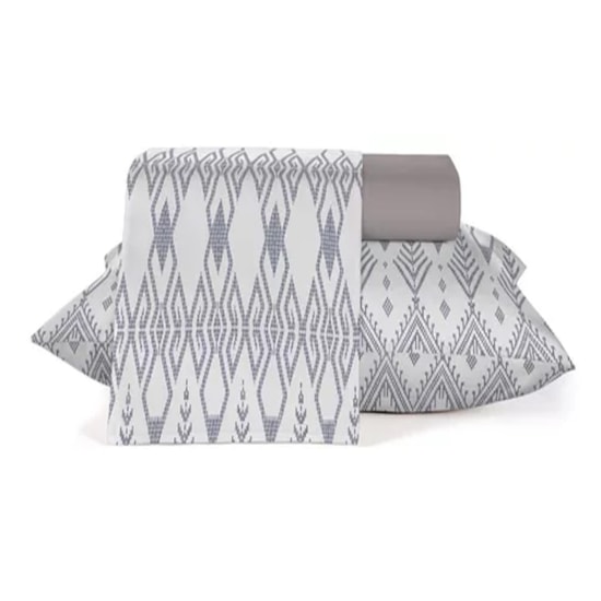 Jogo de Cama Solteiro Teka Diamante Indiens 150 Fios 3 Pçs Jogo de Cama Solteiro Teka Diamante Indiens 150 Fios 3 Pçs