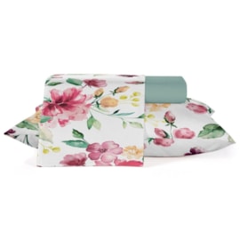 Jogo de Cama Solteiro Teka Diamante L Amour 150 Fios 3 Peças (2 Lençois e 1 Fronhas)