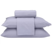 Jogo de Cama Solteiro Teka Diamante Lilas 150 Fios 3 Peças (2 Lençois e 1 Fronhas)