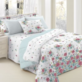 Jogo de Cama Solteiro Teka Diamante Rosie 150 Fios 4 Peças Jogo de Cama Solteiro Teka Diamante Rosie 150 Fios 4 Peças