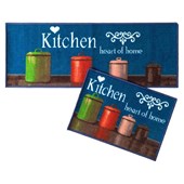 Jogo de Tapete para Cozinha Corttex Bistrô Kitchen 2 Pçs