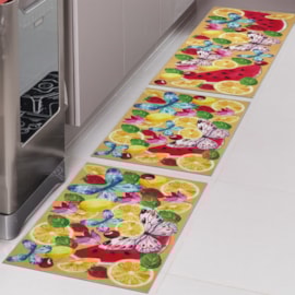 Jogo de Tapete para Cozinha Jolitex Allegra Botanic Jogo de Tapete para Cozinha Jolitex Allegra Botanic