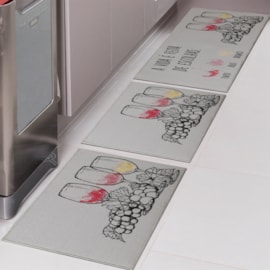 Jogo de Tapete para Cozinha Jolitex Allegra Vinho Jogo de Tapete para Cozinha Jolitex Allegra Vinho