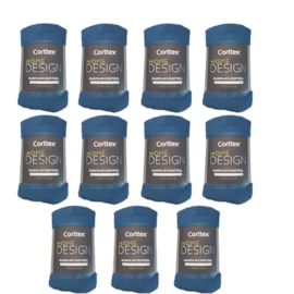 Kit 10 Manta de Microfibra Solteiro Corttex Home Desing Azul 1,50m x 2,00m