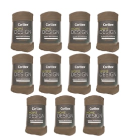 Kit 10 Manta de Microfibra Solteiro Corttex Home Desing Taupe 1,50m x 2,00m