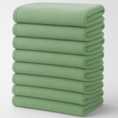 Kit 10 Mantas de Microfibra Casal Jolitex Verde Floresta 1,80m x 2,20m (ATACADO)