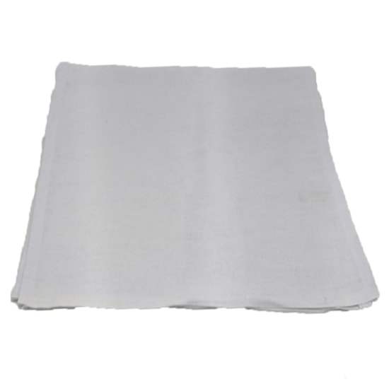 Kit 10 Pano de Prato Pe de Galinha MC Flanelas Branco 41cm x 66cm