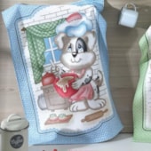 Kit 12 Panos de Copa Felpudo Estampado Dohler Chef Pet Kit 12 Panos de Copa Felpudo Estampado Dohler Chef Pet