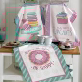 Kit 12 Panos de Copa Felpudo Estampado Dohler Doces Kit 12 Panos de Copa Felpudo Estampado Dohler Doces