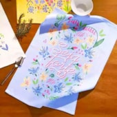 Kit 12 Panos de Copa Felpudo Estampado Dohler Frases Kit 12 Panos de Copa Felpudo Estampado Dohler Frases