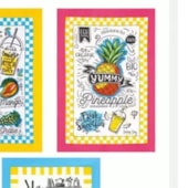 Kit 12 Panos de Copa Felpudo Estampado Dohler Frutas Kit 12 Panos de Copa Felpudo Estampado Dohler Frutas